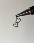 2 Heart charm  // 20 pc