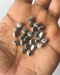 3 Uneven metallic CCB bead // 25 grams