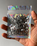 4. New metallic cab beads  - 25 grams