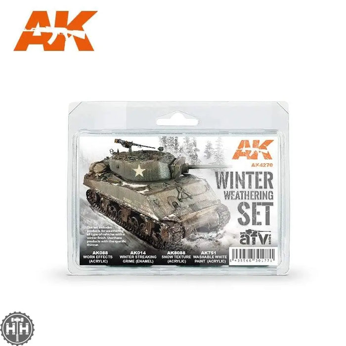 Ak-4270 Winter Weathering Set AK Paint Sets AK Interactive