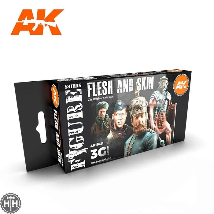 AK11621 FLESH AND SKIN COLORS 3G Acrylics 3rd Generation Sets AK Interactive