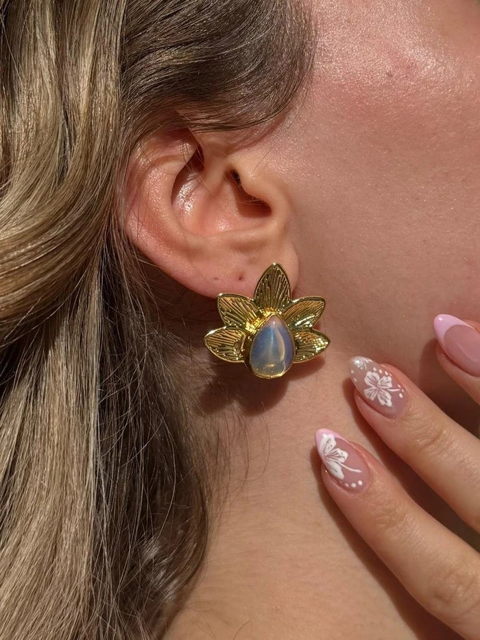 Anatolian Opal Stone Earrings