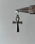 Ankh cross silver charm