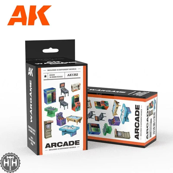 Arcade Machines Set Wargame 30-35mm Scenography AK Interactive