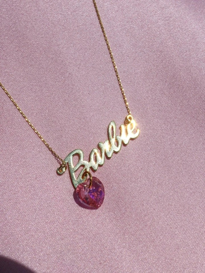 Barbara Brass Swarovski Necklace