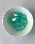 Big blue leaf beads - 25 grams