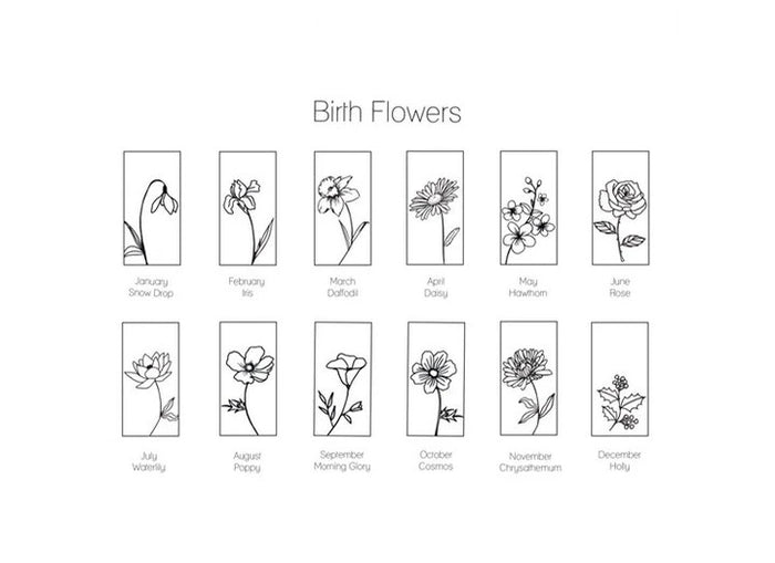 Birthflowers 925 Silver Ring