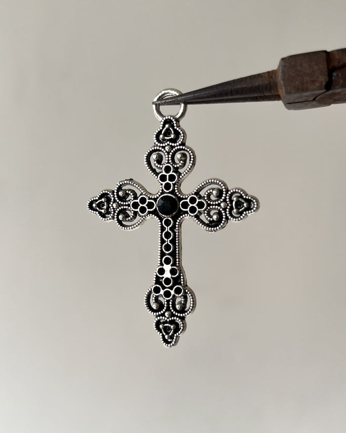 Black Cross charm