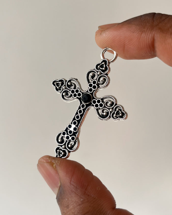 Black Cross charm