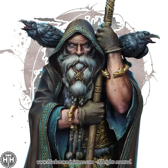 Black Crow Miniatures: Odin Bust Black Crow Miniatures