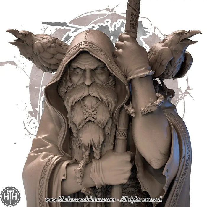 Black Crow Miniatures: Odin Bust Black Crow Miniatures