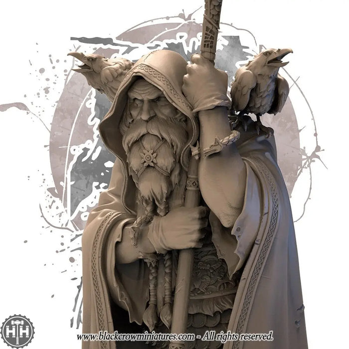 Black Crow Miniatures: Odin Bust Black Crow Miniatures