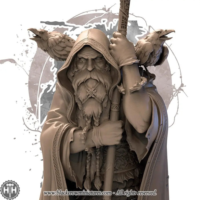 Black Crow Miniatures: Odin Bust Black Crow Miniatures