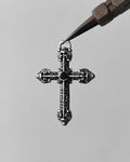 Black stone cross
