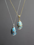 Blue Chick Easter Necklace 925 Sterling Silver