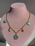 Blue Night Charm Necklace