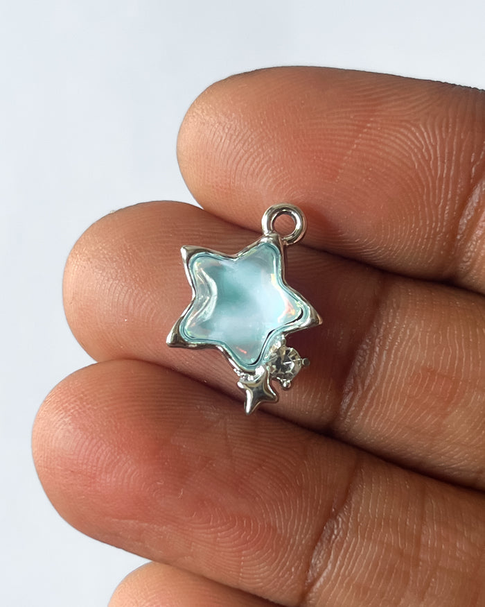 Blue star charm