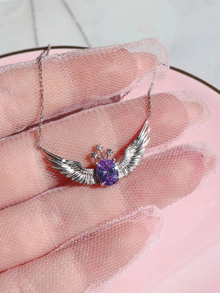 Brietta Magic Pegasus 925 Silver, Necklace, Ring and Brass Bracelet Set