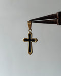 Chintu gold cross charm