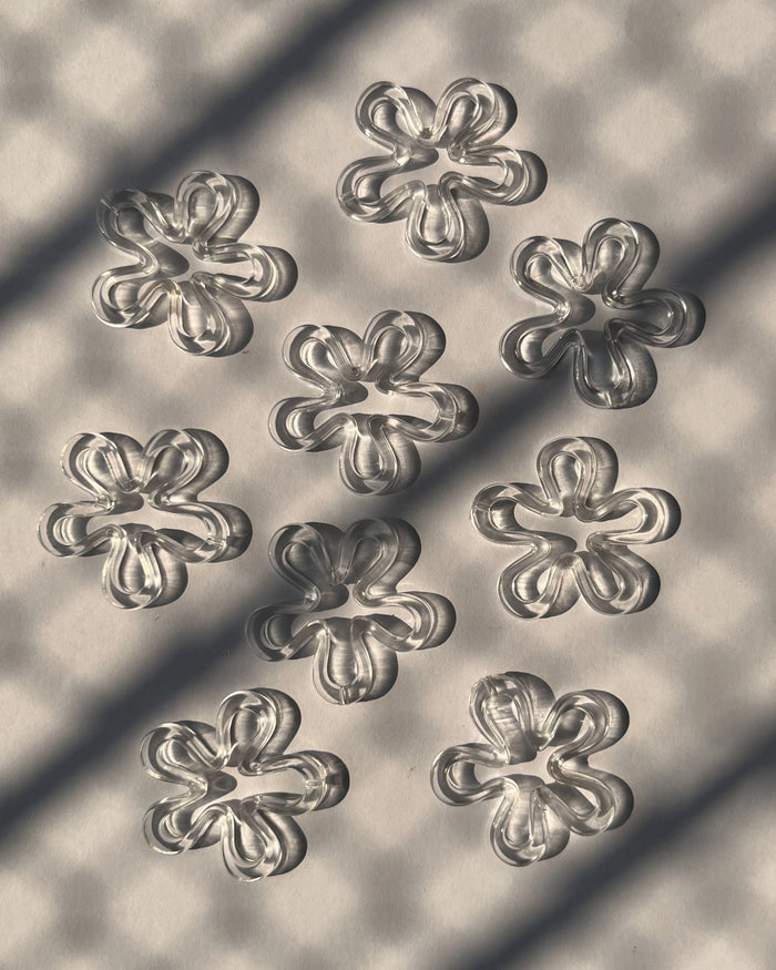 Chunky Flower Beads // 100 pc