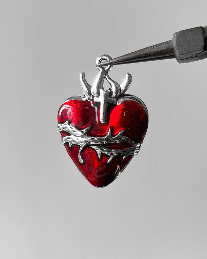 Chunky Red Heart charm