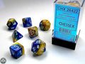 Gemini Polyhedral Blue-Gold/white 7-Die Set 7-Die Set Chessex