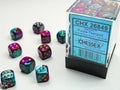 Gemini 12mm d6 Purple-Teal/gold Dice Block (36 dice) 12mm Dice Chessex