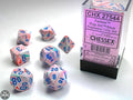 Chessex Festive Polyhedral Pop Art/blue 7-Die Set Festive Chessex