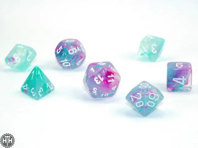 Chessex Nebula Polyhedral Wisteria/white 7-Die Set Nebula Chessex