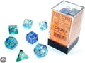 Chessex Nebula Polyhedral Oceanic/gold 7-Die Set Nebula Chessex