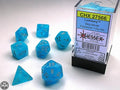 Chessex Luminary Polyhedral Sky/silver 7-Die Set Luminary Chessex