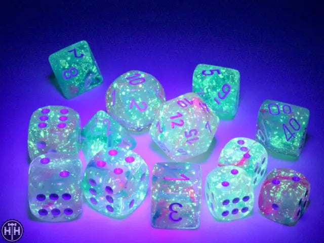 Chessex Nebula 16mm d6 Wisteria/white Dice Block¬ô (12 dice) Nebula Chessex