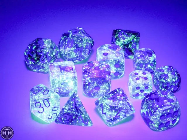 Chessex Nebula 16mm d6 Nocturnal/blue Dice Block (12 dice) Nebula Chessex