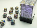Festive 12mm d6 Carousel/white Dice Block (36 dice) 12mm Dice Chessex