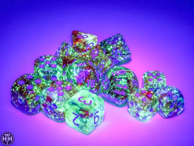 Chessex Nebula 12mm d6 Primary/turquoise Dice Block (36 dice) Nebula Chessex