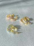 Colors 925 Silver Hoop Earrings