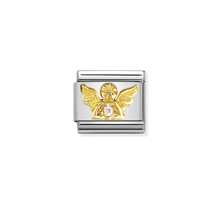 COMPOSABLE CLASSIC LINK ANGEL WITH STONES