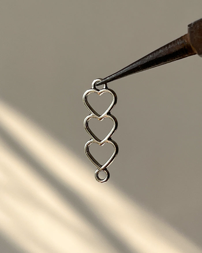 Connector Hearts // 10 pc