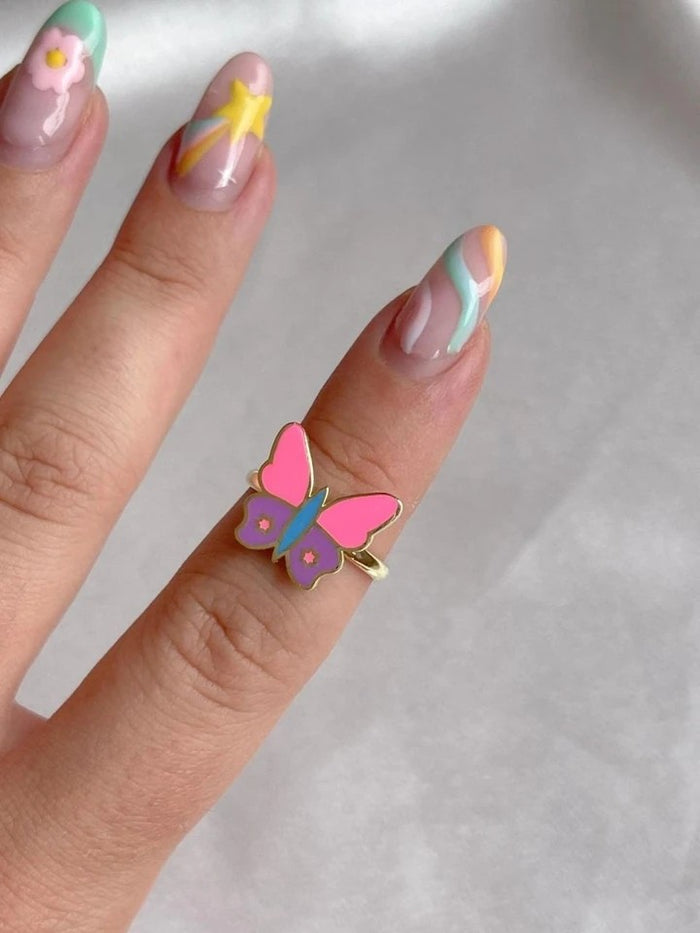 Cowboy Butterfly 925 Silver Ring