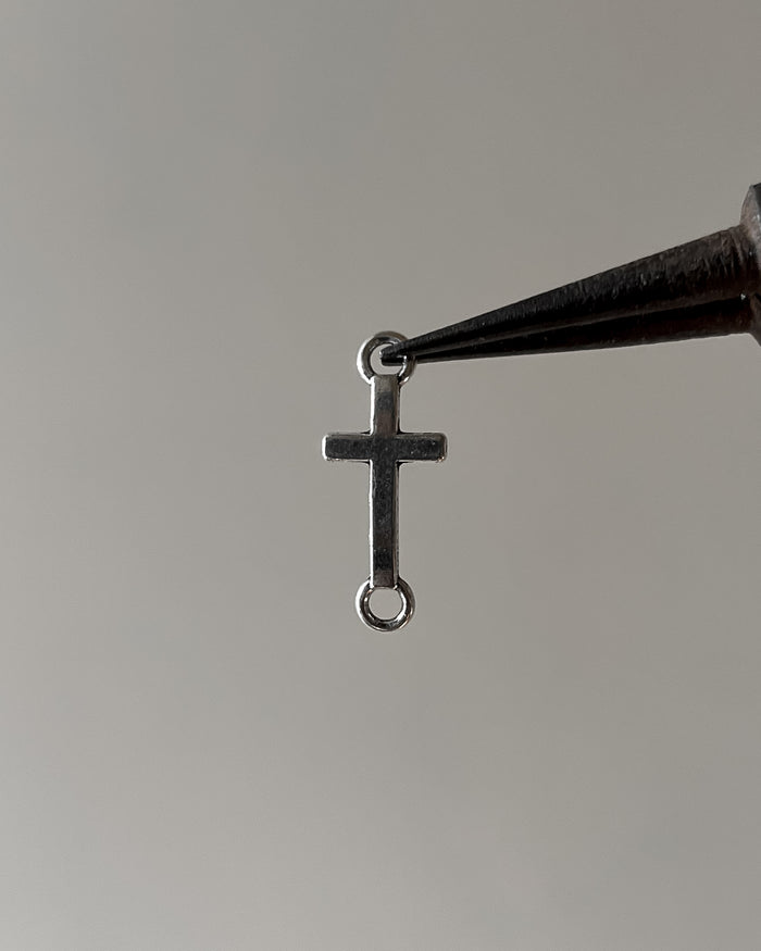 Cross connector charm - 10 pc