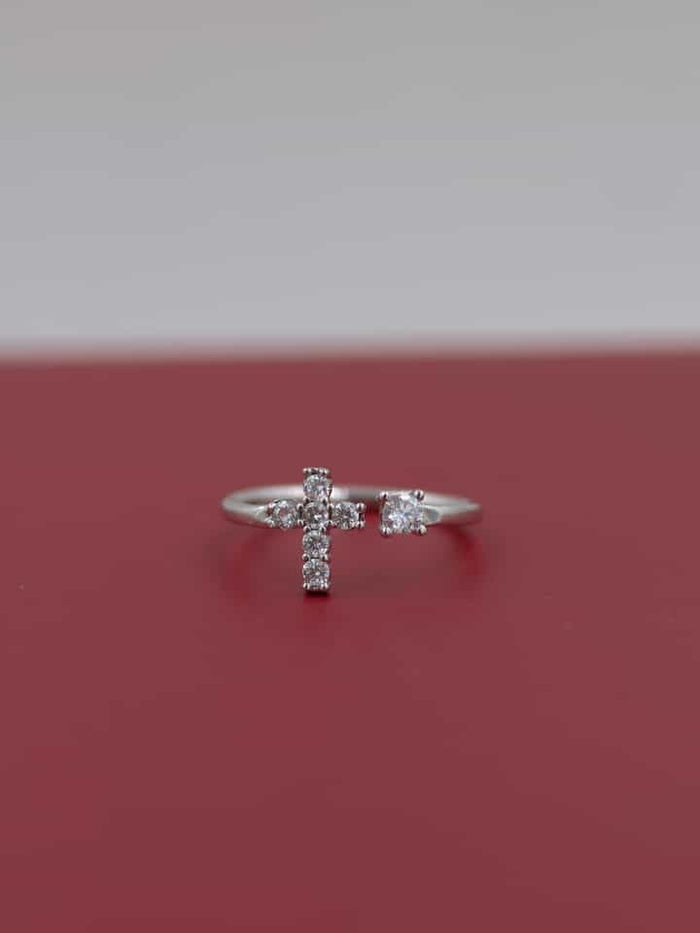 Cross Glow 925 Silver Ring