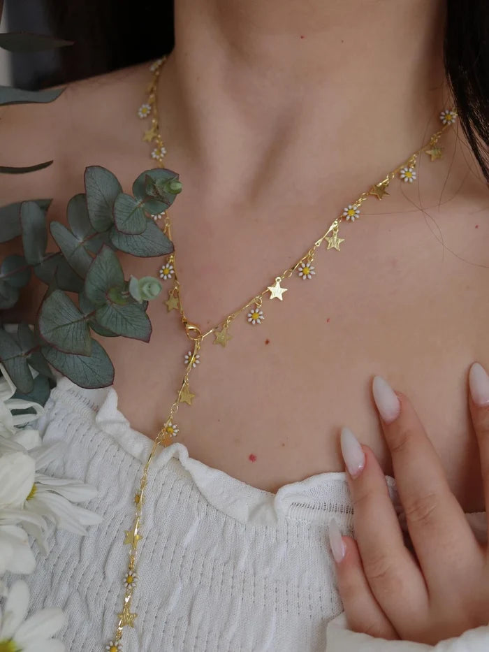 Daisy Star Y Necklace