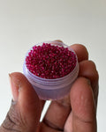 Dark pink 11/0 size seed beads