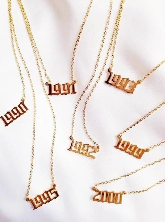 Date Necklace 925 Silver