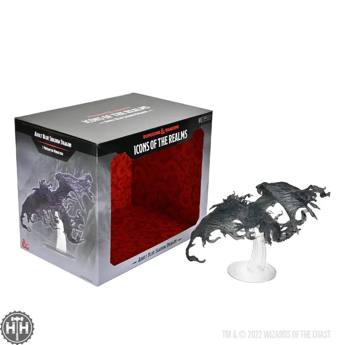 D&D Icons of the Realms: Adult Blue Shadow Dragon D&D RPG Miniatures WizKids