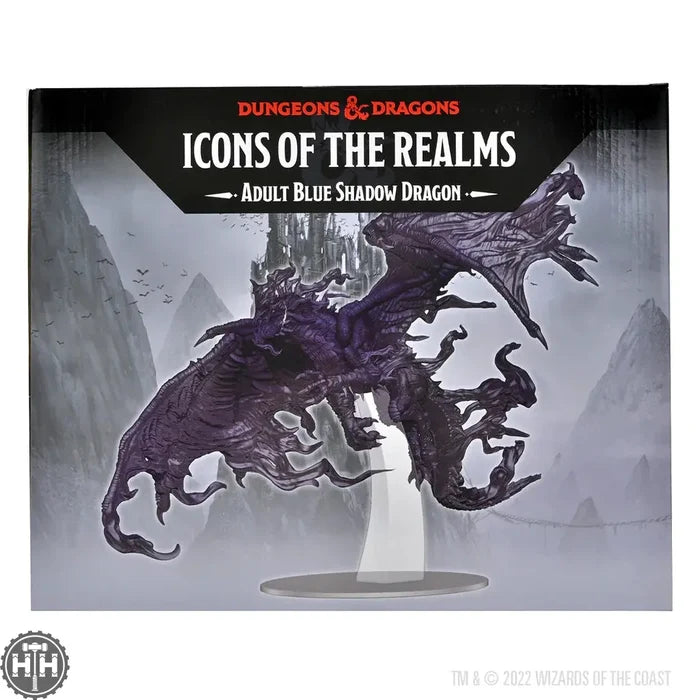 D&D Icons of the Realms: Adult Blue Shadow Dragon D&D RPG Miniatures WizKids