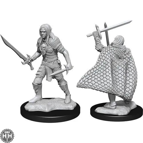 Elf Fighter Male D&D RPG Miniatures WizKids
