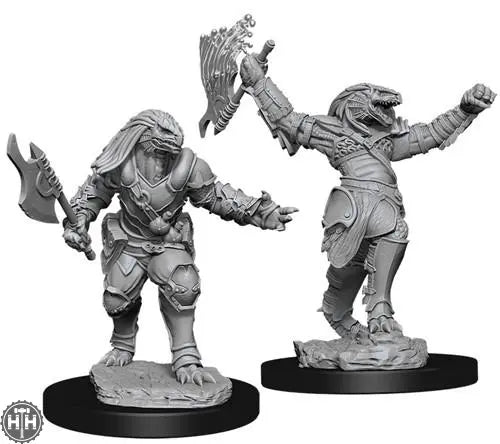 Female Dragonborn Fighter D&D RPG Miniatures WizKids