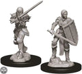 Female Human Fighter D&D RPG Miniatures WizKids