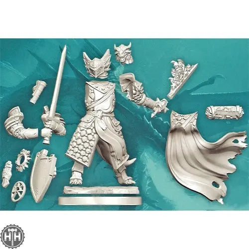 D&D Frameworks: Dragonborn Paladin Male D&D RPG Miniatures Wizkids